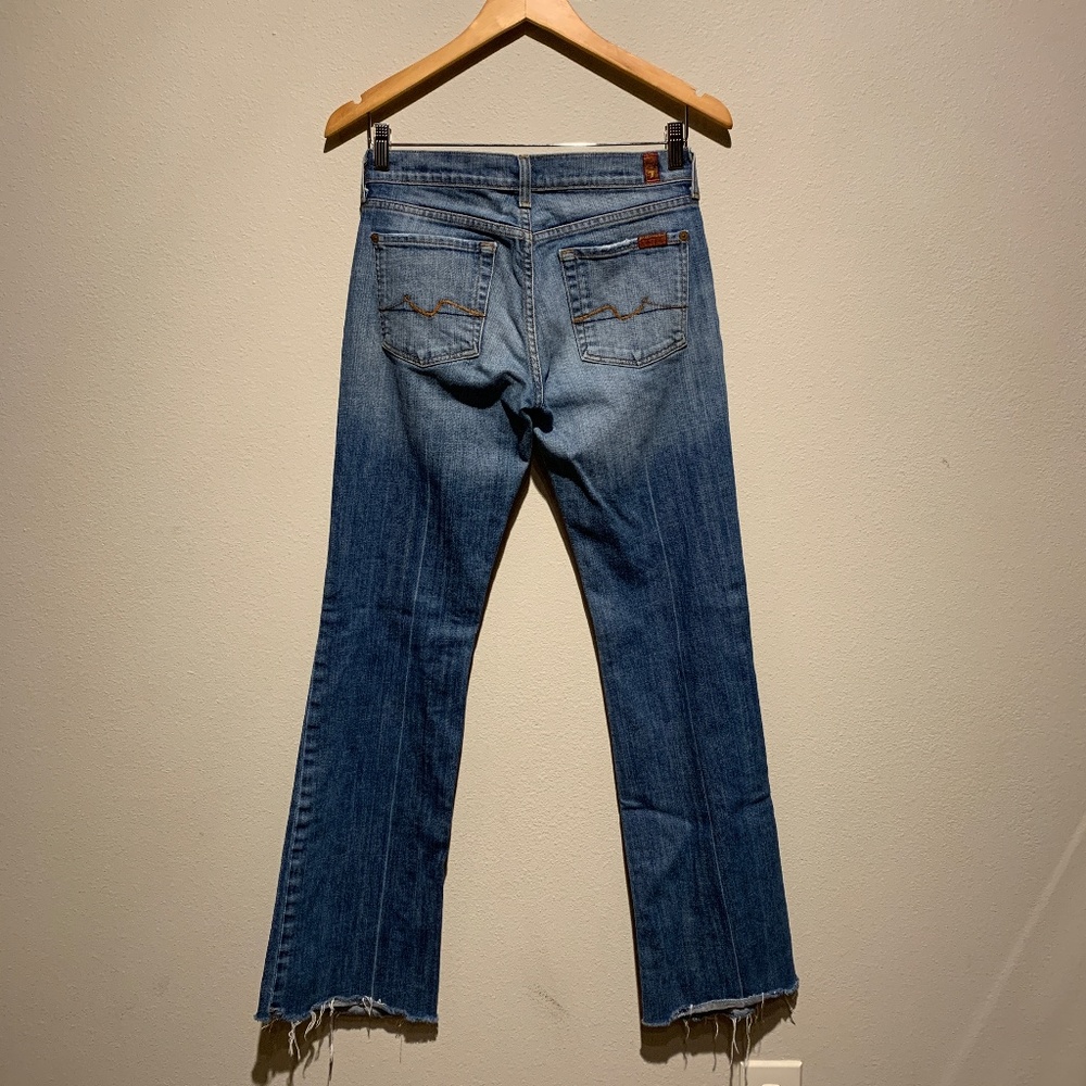7 For All Mankind Long Bootcut Jean Size 28 - Picture 7 of 7